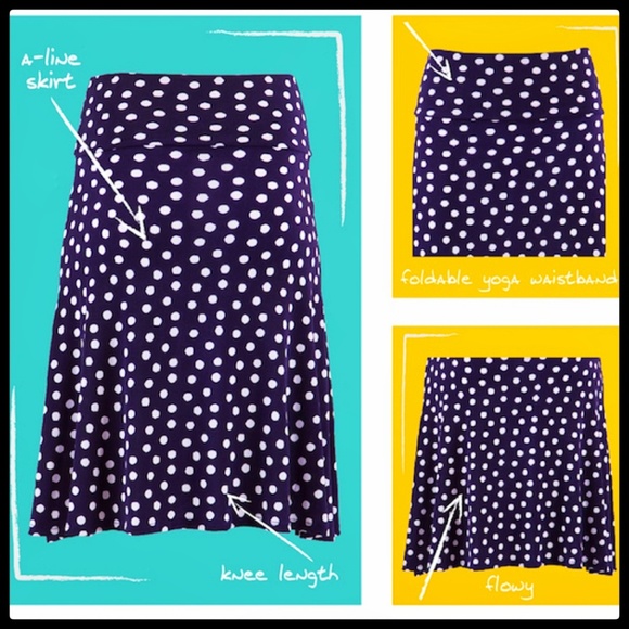 FINAL SALE‼️ 💐HP💐 LuLaroe Azure Skirt Lg NWT - Picture 8 of 8